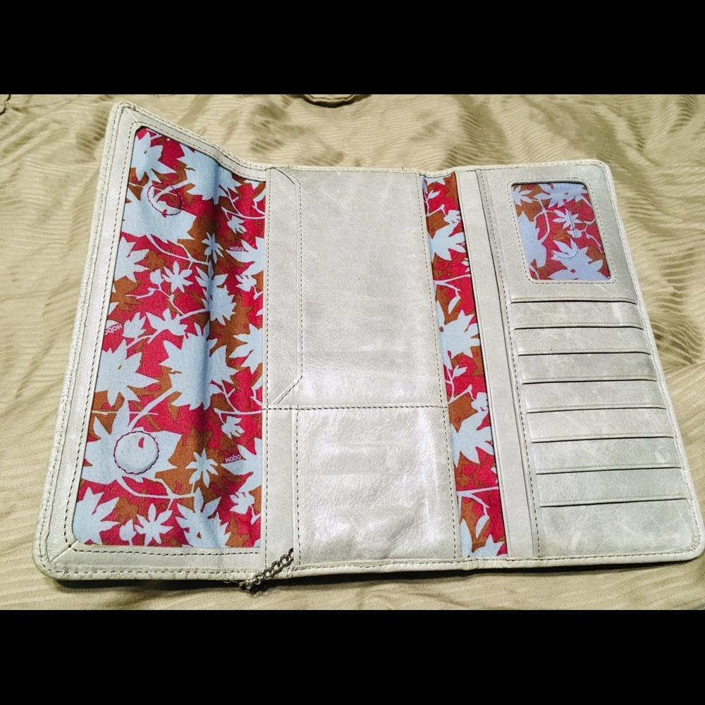 Heather Gray Leather wallet